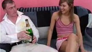 Sexy Britney Taking on two boys porn video